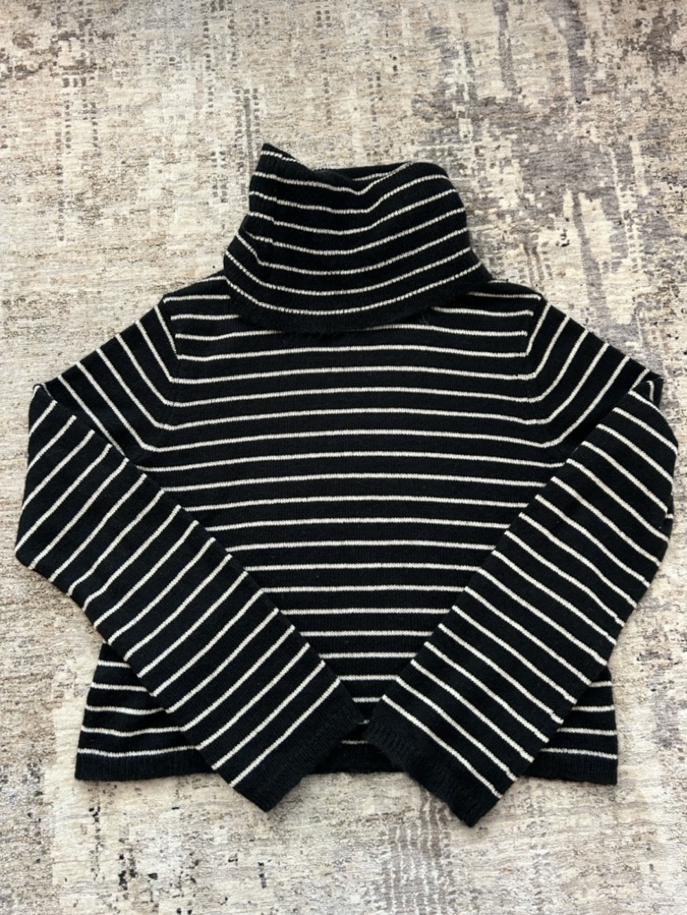 AllSaints Marty Roll Neck Mohair Blend Crop Sweater.